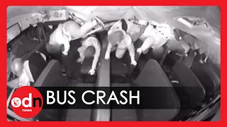 Students Survive Horror Bus Crash Captured on Camera