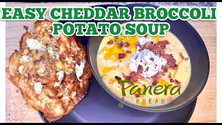 EASY Panera Bread Soup Hack | Loaded Cheddar Broccoli Potato Soup Recipe | 4K