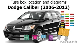 Fuse box location and diagrams: Dodge Caliber (2006-2012)