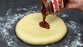 Unforgettable dessert, made from plain dough and Nutella!