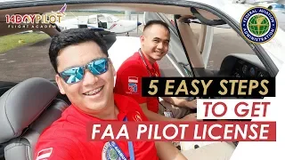5 EASY STEPS TO GET FAA PILOT LICENSE