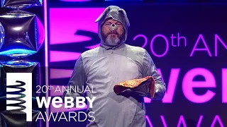Nick Offerman as Pizza Rat at the 20th Annual Webby Awards
