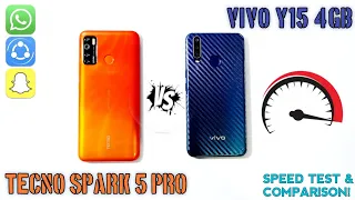 Tecno Spark 5 Pro Vs Vivo Y15 Speed Test & Comparison [Urdu/Hindi]