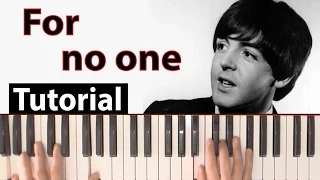 Como tocar "For no one"(The Beatles) - Tutorial y partitura