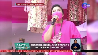 VP Robredo, nagpasalamat sa mga taga-suportang hindi raw nagpapagipit | SONA