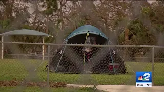 Port Charlotte resident lives in tent following Hurricane Ian, awaits FEMA assis