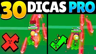 30 DICAS PROFISSIONAIS para jogar como PRO PLAYER no Brawl Stars!