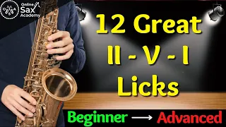 12 Great (Short) II V I Licks: Beginners, Intermediates and Advanced #71