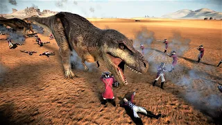 Ferocious Dinosaurs Vs British Army Musketeers !! | ULTIMATE EPIC BATTLE SIMULATOR 2 UEBS