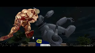 THE ARMORED TITAN VS THE IRON GIANT