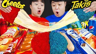 ASMR MUKBANG 편의점 핵불닭 미니!! 떡볶이 & 핫도그 & 치즈 피자 FIRE Noodle & HOT DOG & CHEESE PIZZA EATING SOUND!