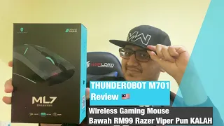 Thunderobot ML701 Wireless Gaming Mouse Review | Malaysia 🇲🇾 | ML7 / M701 | Razer Viper Pun Kalah?