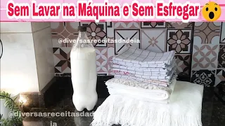 Como Limpar Pano de Prato, Roupa Branca Sem Lavar na Máquina e Sem Esfregar, Sai Amarelado Encardido