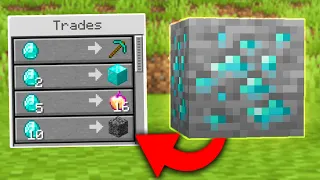 Minecraft, De MINDEN BLOKKAL Tudsz KERESKEDNI 🤯