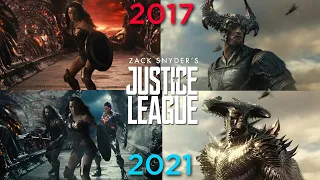 JUSTICE LEAGUE - Snyder Cut vs Theatrical Cut - Trailer #2  All New Footage Comparison