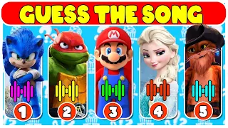 Guess The Character Song | Teen Mutant ninja turtles, Puss In Boots, . Super Mario Bros, Frozen. 3