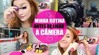 Minha rotina antes de ligar a câmera pra gravar! | #VEDA9