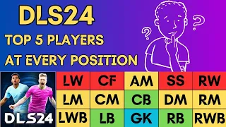 DLS 24 TOP 5 PLAYERS IN EVERY POSITION | DLS24 BEST PLAYERS