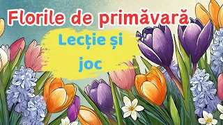 Florile de primăvară. Lecție și joc pentru copii!