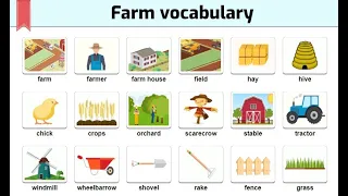 FARM VOCABULARY | FARM VOCABULARY IN ENGLISH|VOCABULARY FOR KIDS | Farm