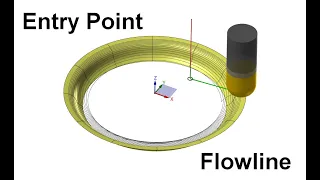Mastercam tip: Entry Point for Flowline toolpath