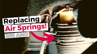 How to replace air springs on Mercedes Benz w212 E63 AMG. Fixing leaky Airmatic suspension system.
