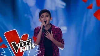 Sanatigo sings Te Voy a Amar - Blind Auditions | The Voice Kids Colombia 2019