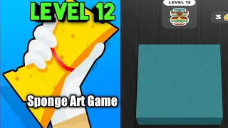 Sponge Art Level 12 walkthrough Solution Gameplay (iOS.Android