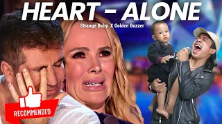 The judges cried hearing the song Heart-Alone from a Filipino participant with a strange baby