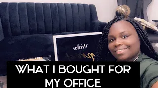 Home Decor Haul_ Office Decor Haul What I bought for my office Overstock Amazon Way-fair Dollar Tree