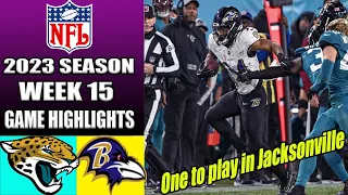 Jaguars vs Ravens WEEK 15 FULL 4th QTR (12/17/23) | NFL Highlights 2023