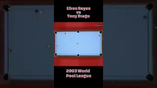 Efren Reyes vs Tony Drago in the 2003 World Pool League
