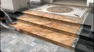 Construction Techniques Of Golden Quartz Stone Stairs - Proper Granite Design And Installation