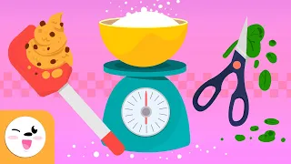 KITCHEN UTENSILS for Kids - Compilation Video - Vocabulary for Kids