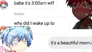 ||Assassination Classroom Text||- Good morning