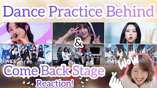 (ENG/KOR) 【TWICE】"ONE SPARK" Dance Practice Behind & Come Back Stage-Reaction!