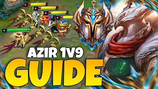 Rank 1 Azir Shows you how to 1v9 carry every game with BEST On-Hit Build | Challenger Commentary