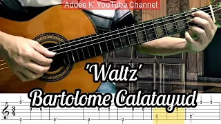 Waltz - Bartolome Calatayud (Free Guitar TAB)