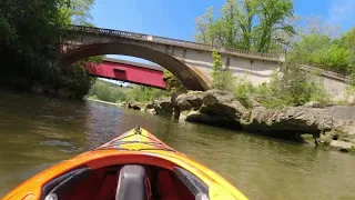 Sugar Creek Kayak Trip through turkey Run state park, Indiana