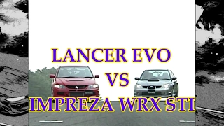 LANCER EVO IX   VS    IMPREZA WRX STI TRACK BATTLE