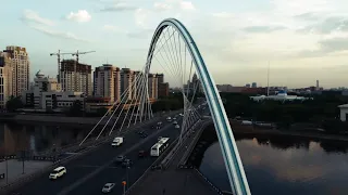 DRONE FOOTAGE. DJI MINI2 4K FOOTAGE. ASTANA - NUR-SULTAN city