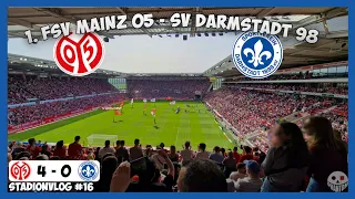 NACHBARSCHAFTSDUELL 4:0 KLATSCHE | FSV Mainz 05 - SV Darmstadt 98 | 28. Spieltag | StadionVlog#16