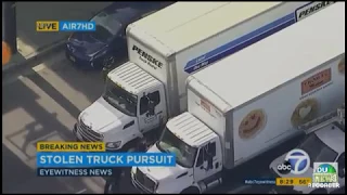 Box Truck pursuit LAPD pursuit 4/25/2017