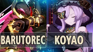 GBVSR:🔥Barutorec (Siegfried) Vs Koyao (Narmaya)🔥| High Level Gameplay.