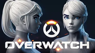 Overwatch Style Character - Making the Hair