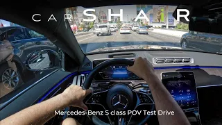 2021 Mercedes-Benz S 580 POV Test Drive IN VEGAS (ASMR)