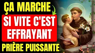 🙏PRIÈRE PUISSANTE pour RECEVOIR UN MIRACLE en QUELQUES JOURS - SAINT ANTOINE DE PADOUE