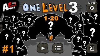 🗝️One Level 3: Stickman Jailbreak (gameplay level 1-20)