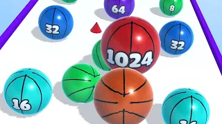 Ball Merge 2048 - All Levels Ball Gameplay Android, iOS ( Level 1077 - 1078 )