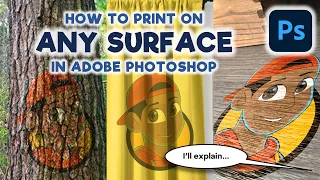 How to Print on ANY Surface on Adobe Photoshop | Cadillac Cartoonz